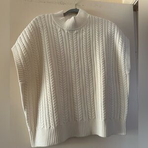 Mock Neck Cable Knit Sweater